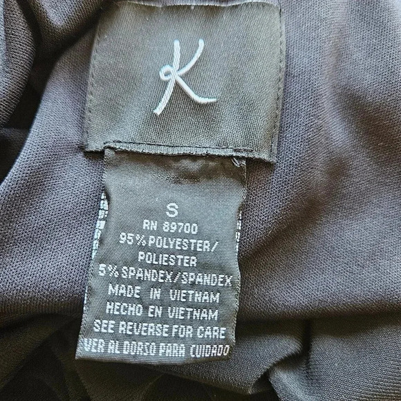 K Studio Little Black Sleeveless Dress Flounce Skirt Layered Look LBD Size Small - Picture 5 of 8